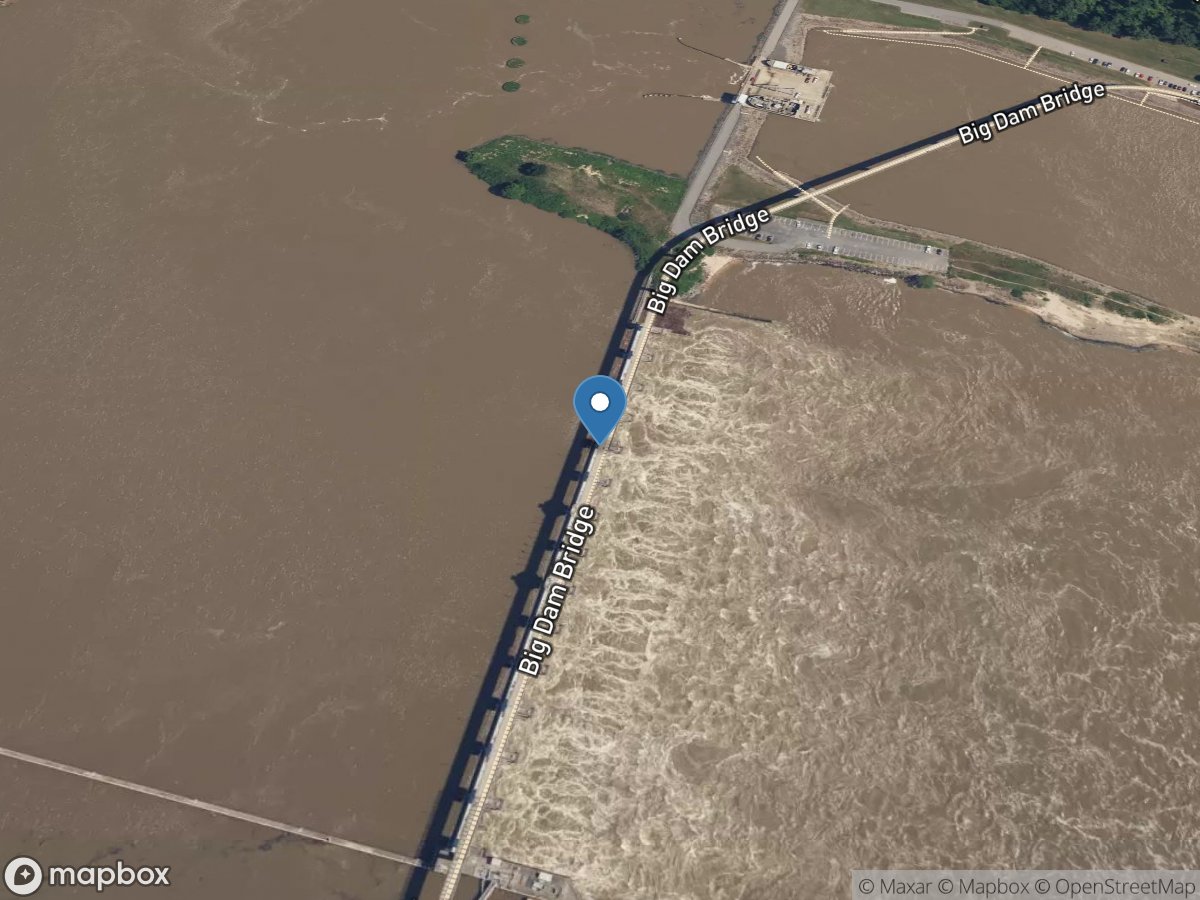 Arkansas River at Murray Dam near Little Rock, AR location