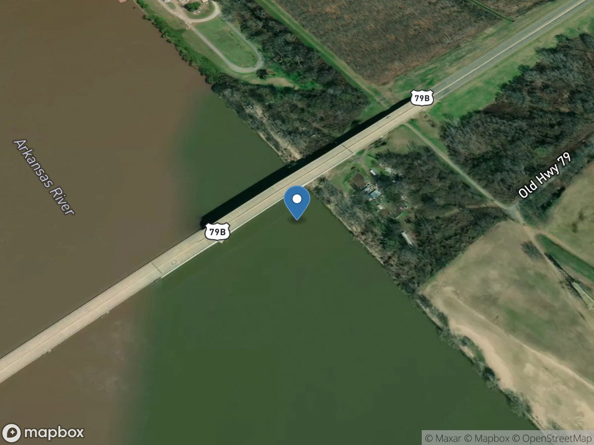 Arkansas River at Pine Bluff, AR location