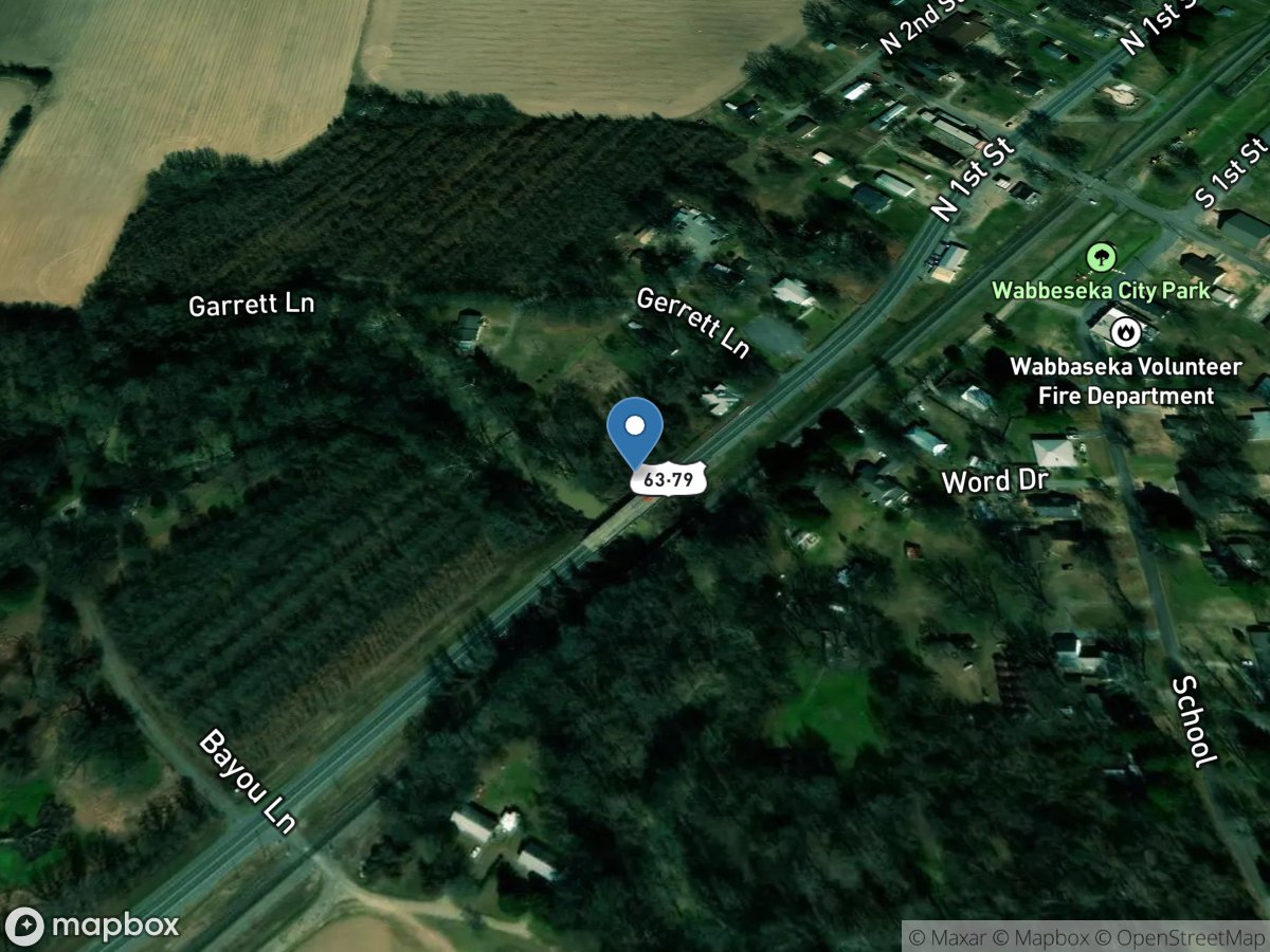 Wabbaseka Bayou at Wabbaseka, Ark. location