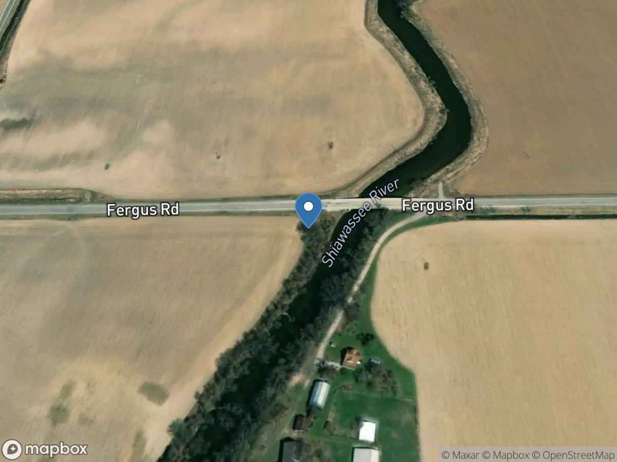 Shiawassee River near Fergus, MI location