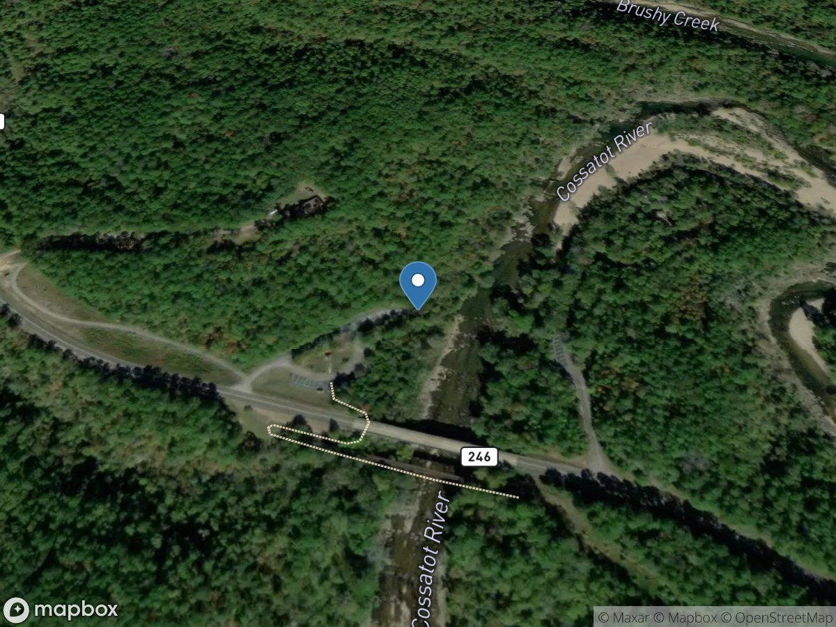 Cossatot River near Vandervoort, AR location