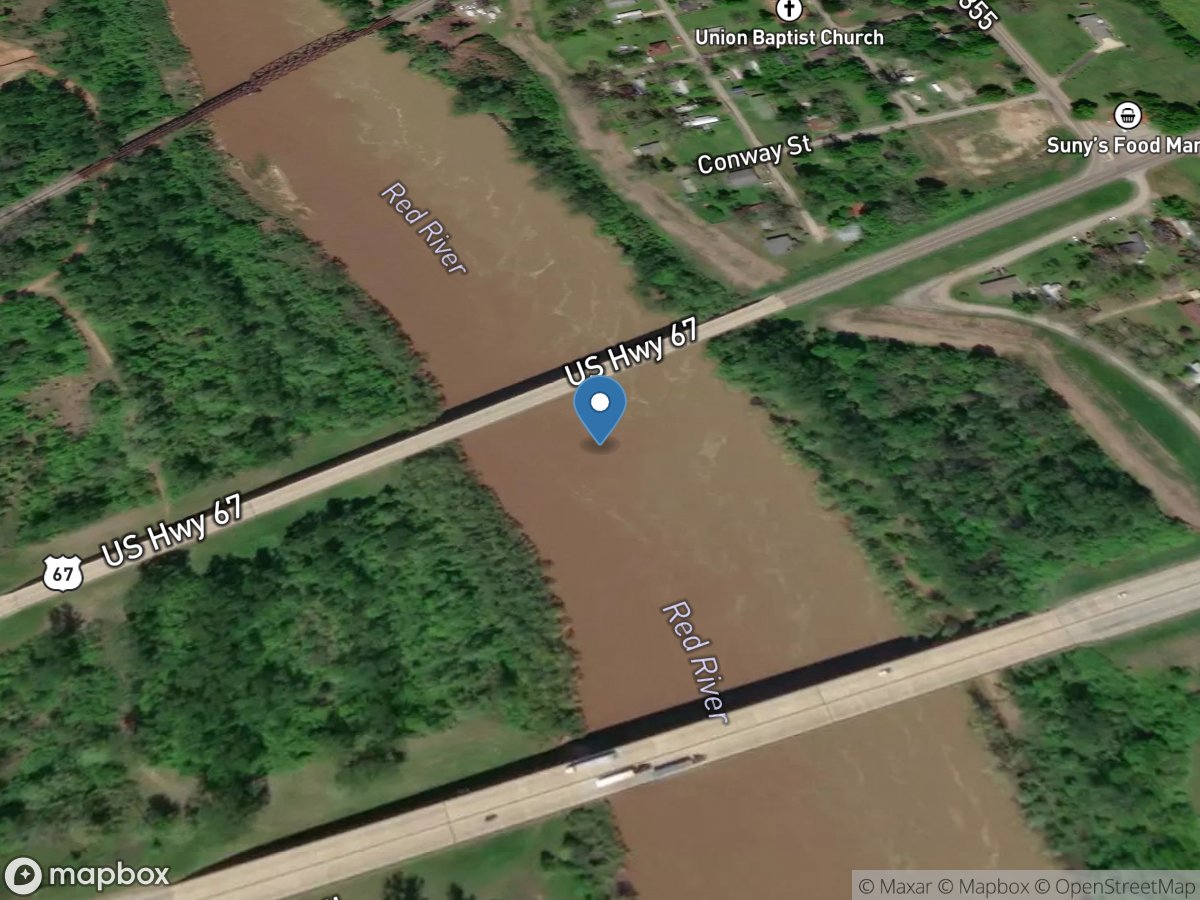 Red River at Fulton, AR location