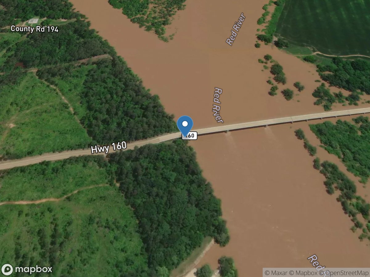 Red River at Spring Bank, AR location