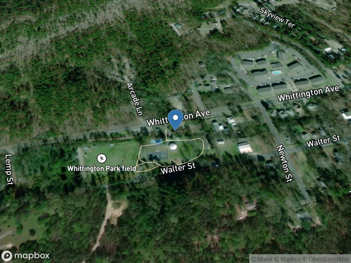 Whittington Creek at Whitt. Pk at Hot Springs, AR location