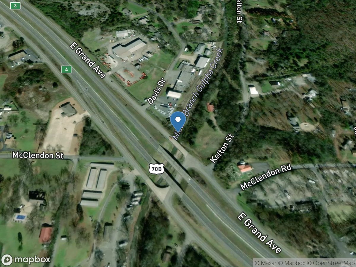 Gulpha Creek at Hot Springs, AR location