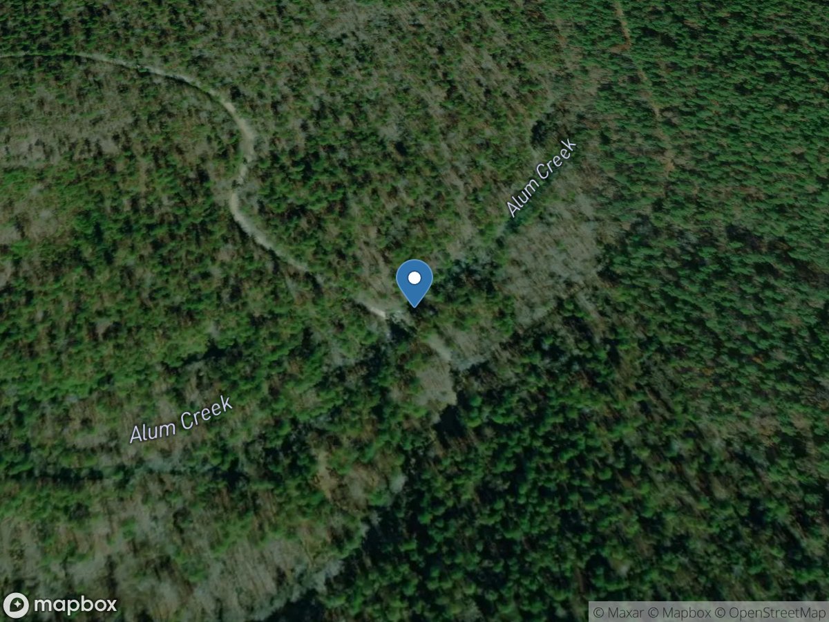 South Alum Creek near Jessieville, AR location