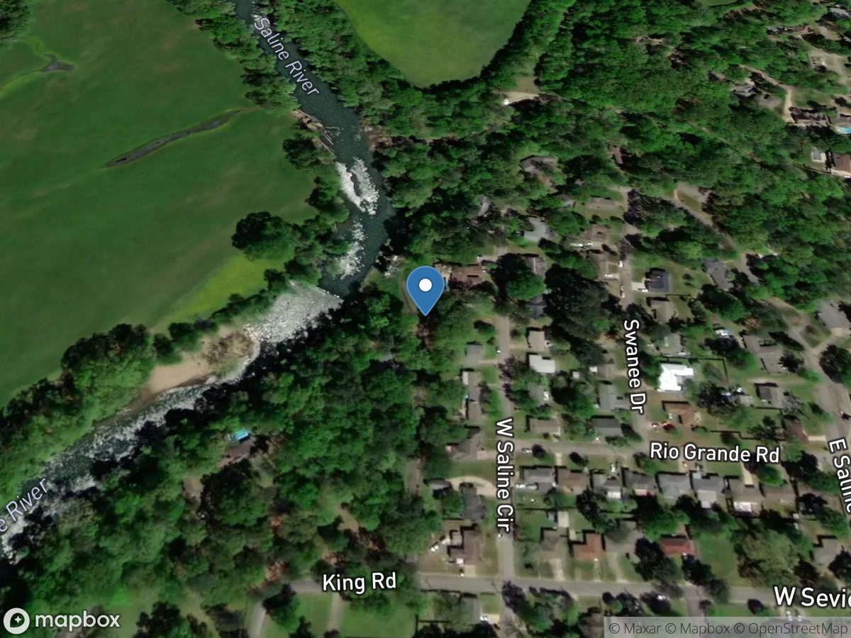 Saline River at Benton, AR location