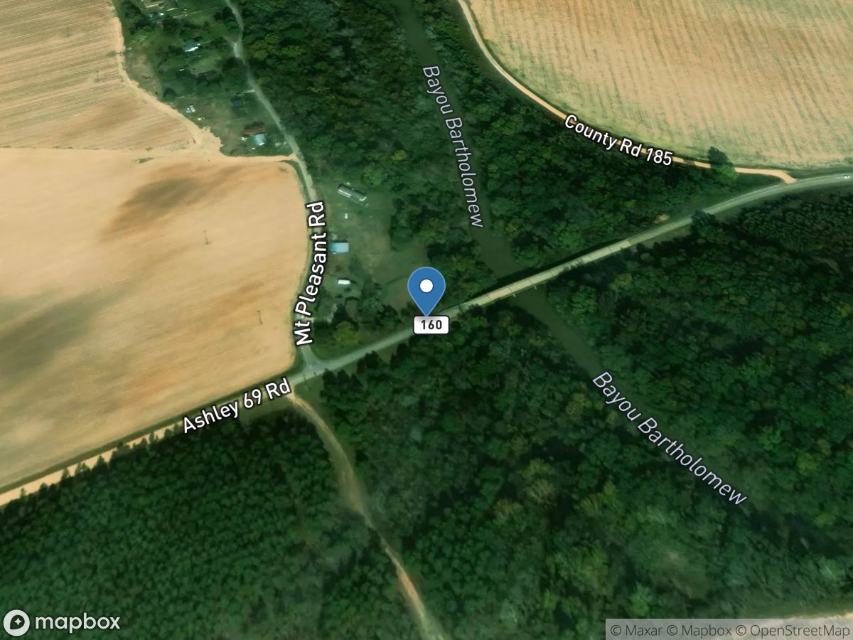 Bayou Bartholomew near Portland, AR location