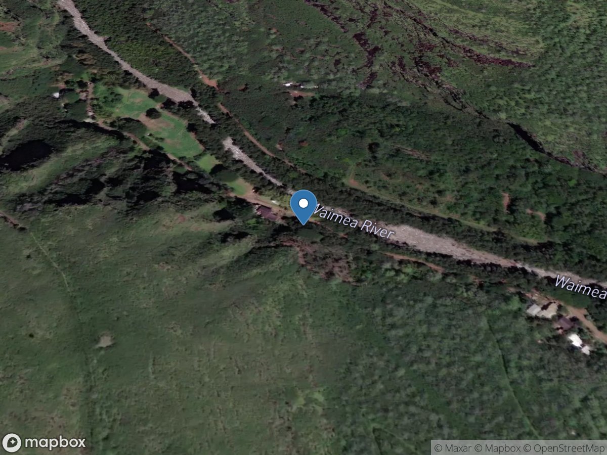 Waimea River near Waimea, Kauai, HI location