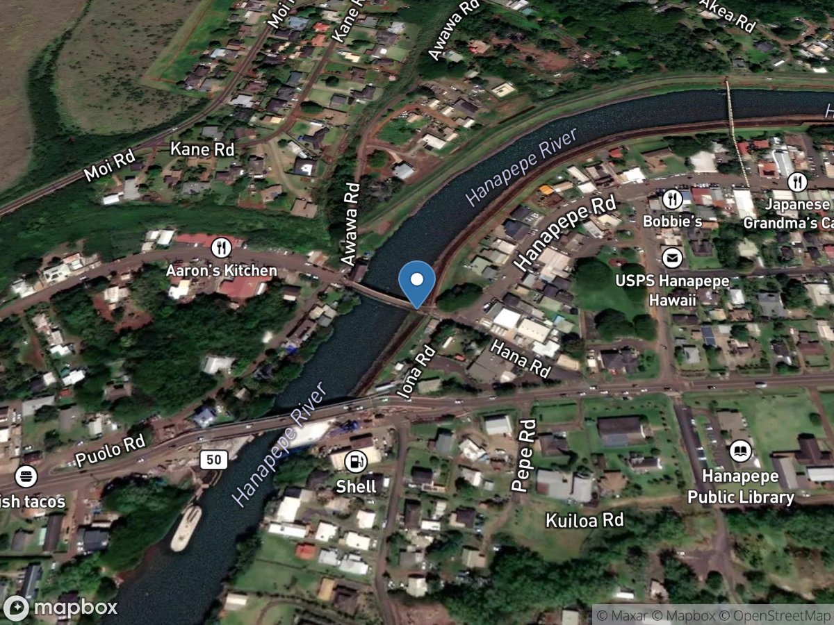 Hanapepe River at Hanapepe, Kauai, HI location