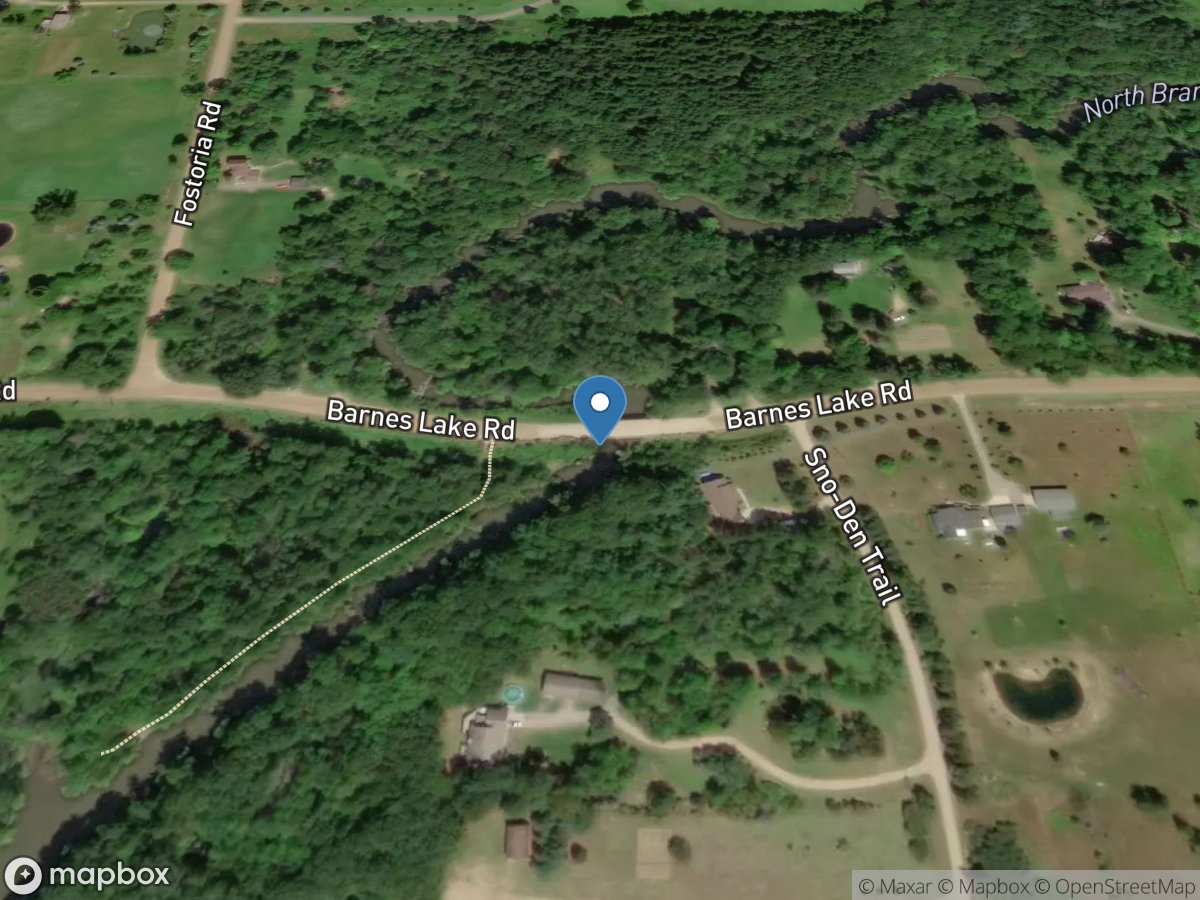 North Branch Flint River near Columbiaville, MI location