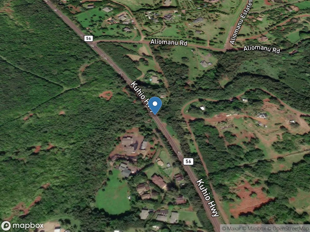 Aliomanu Stream near Anahola, Kauai, HI location