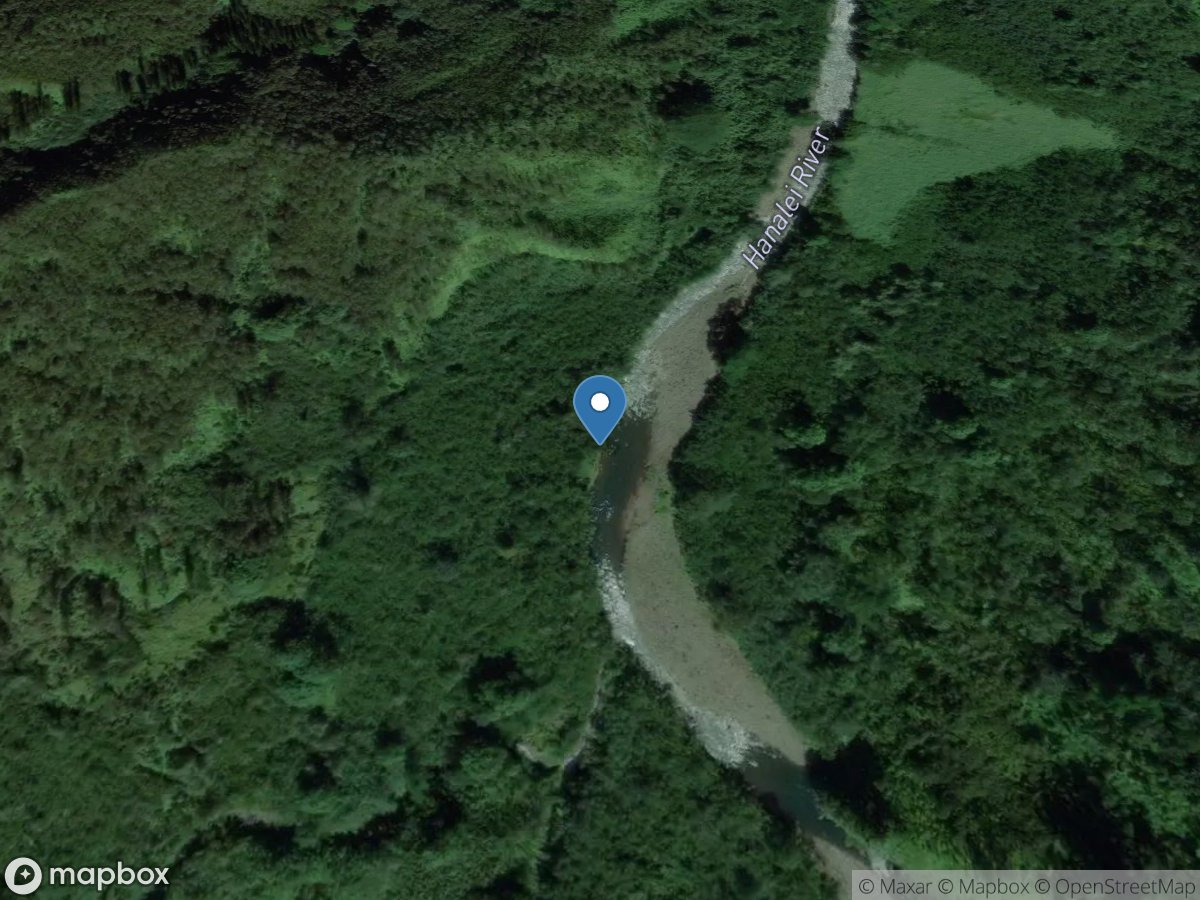 Hanalei River near Hanalei, Kauai, HI location