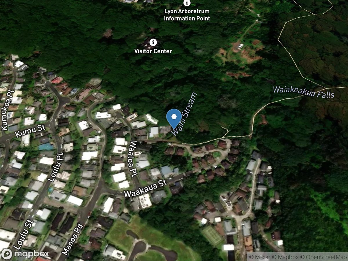 Waihi Stream at Honolulu, Oahu, HI location