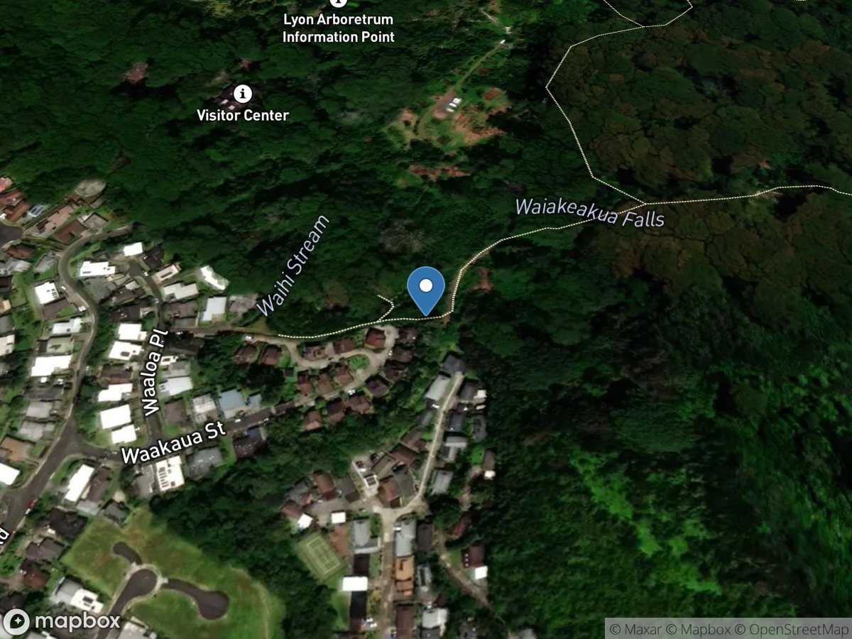 Waiakeakua Str at Honolulu, Oahu, HI location