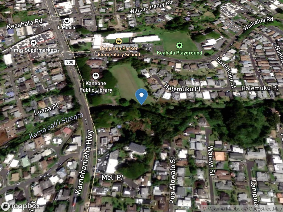 Kaneohe Str below Kamehameha Hwy, Oahu, HI location