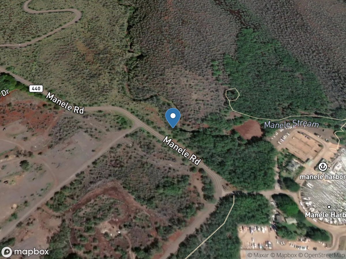 Manele Gulch near Manele Harbor, Lanai, HI location