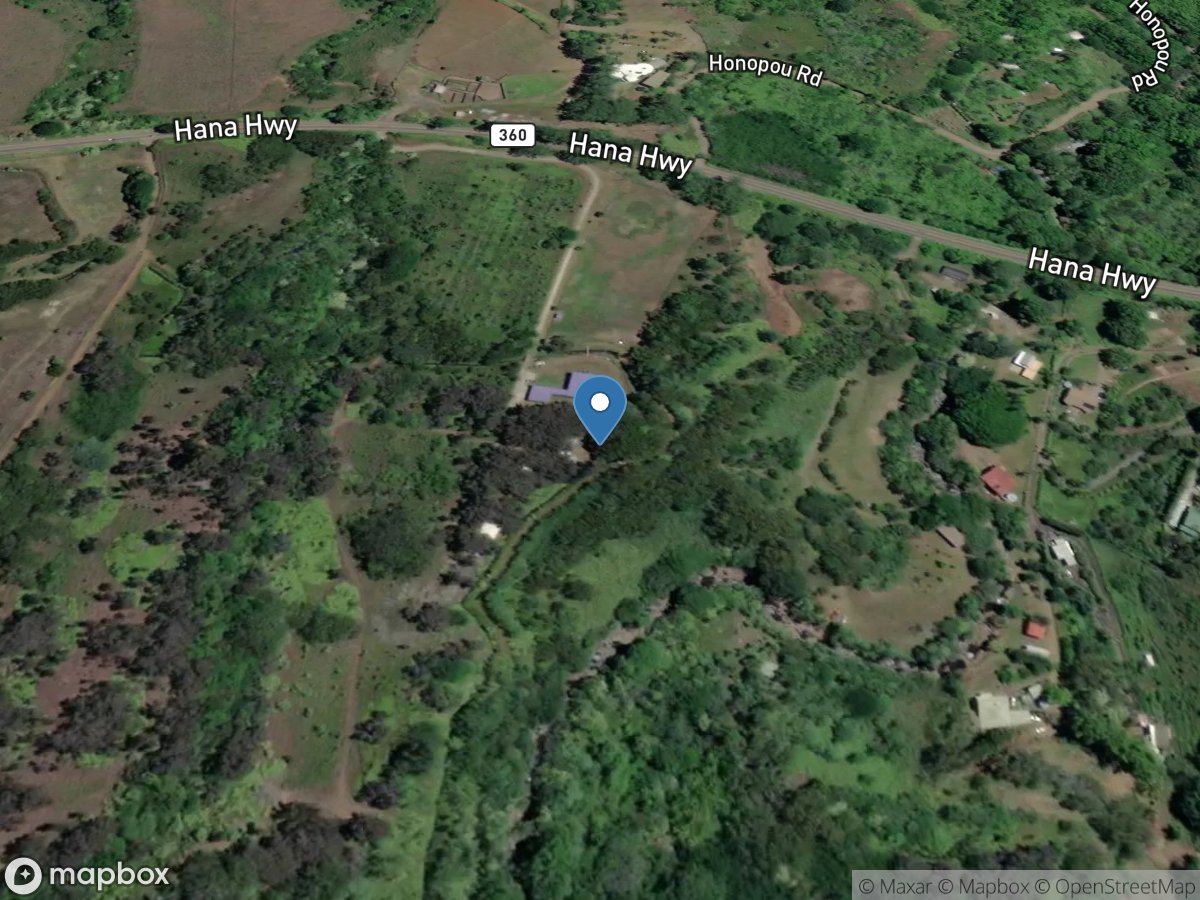 Lowrie Ditch at Honopou Gulch near Huelo, Maui, HI location