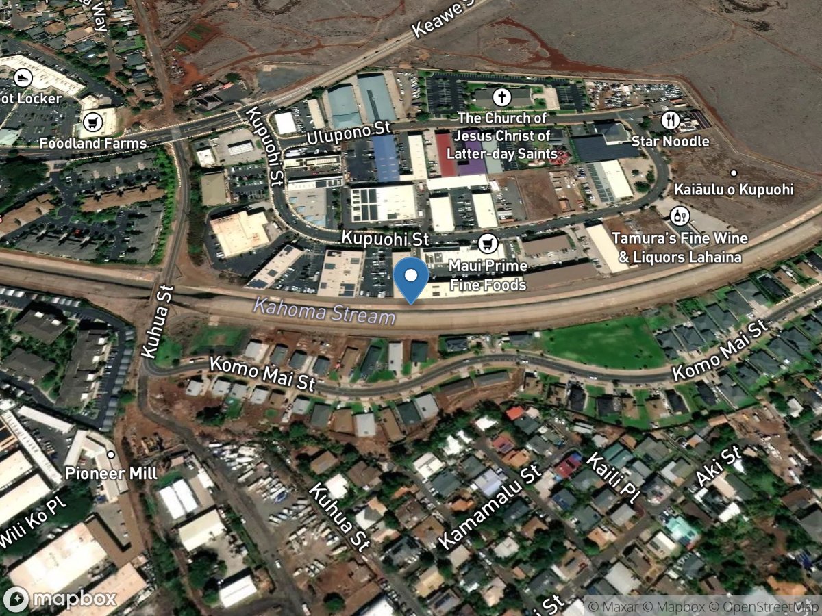 Kahoma Stream at Lahaina, Maui, HI location