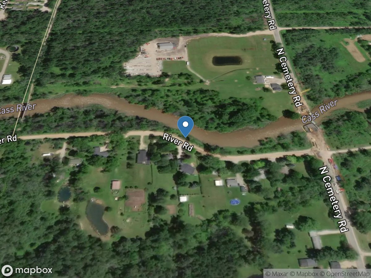 Cass River at Cass City, MI location