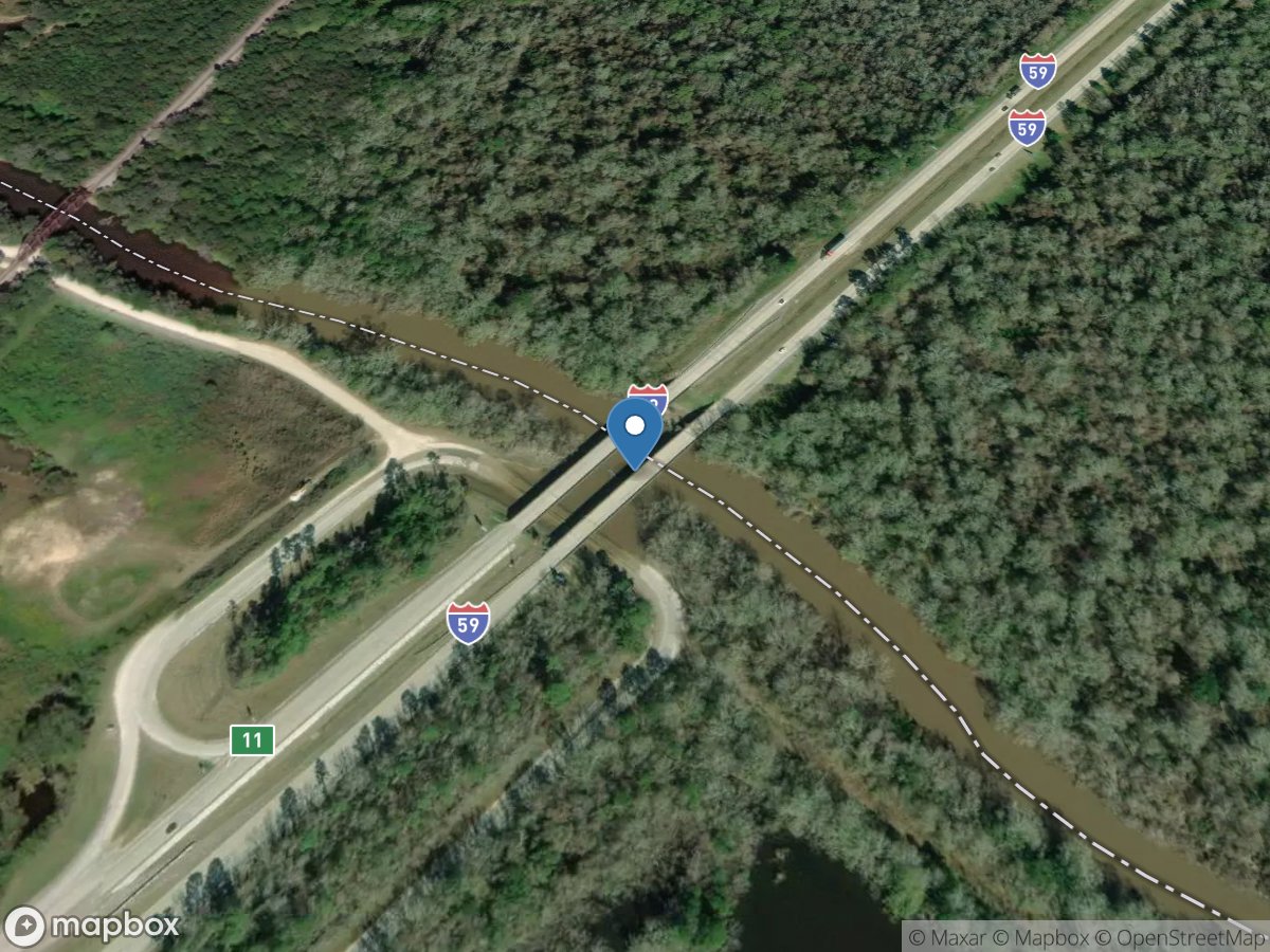 East Pearl River at I-59 near Nicholson, MS location