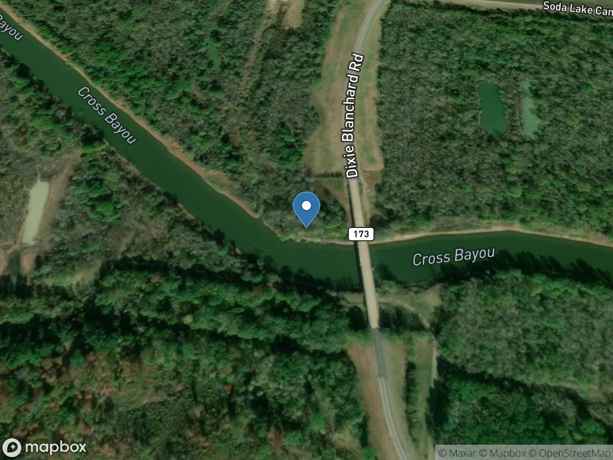 Twelvemile Bayou near Dixie, LA location