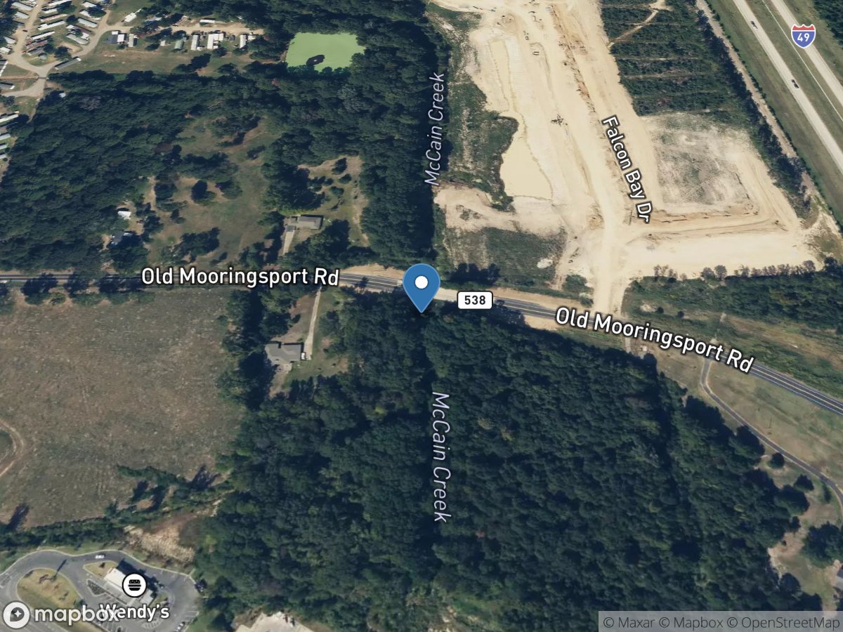 McCain Creek near Blanchard, LA location