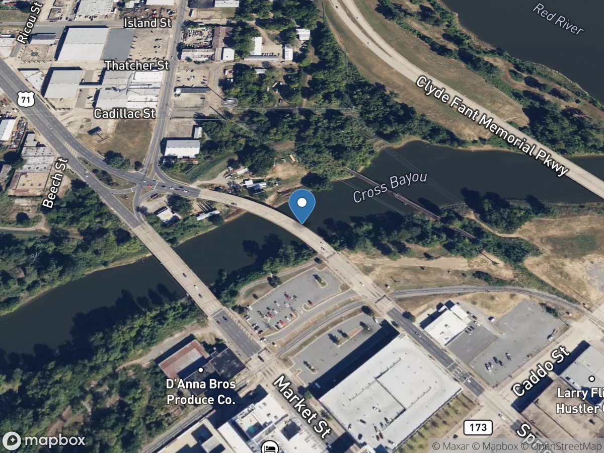 Cross Bayou at Shreveport, LA location