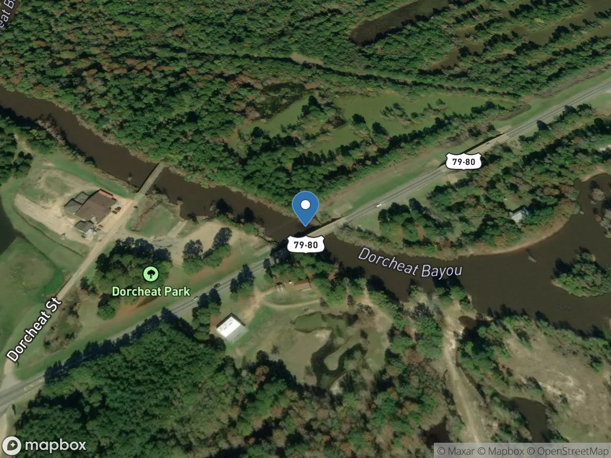 Bayou Dorcheat near Minden, LA location