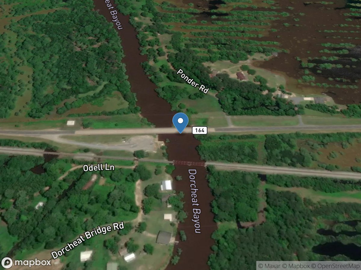 Bayou Dorcheat near Sibley, LA. location