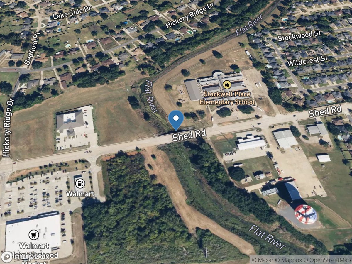 Flat River at Shed Rd. near Bossier City, LA location