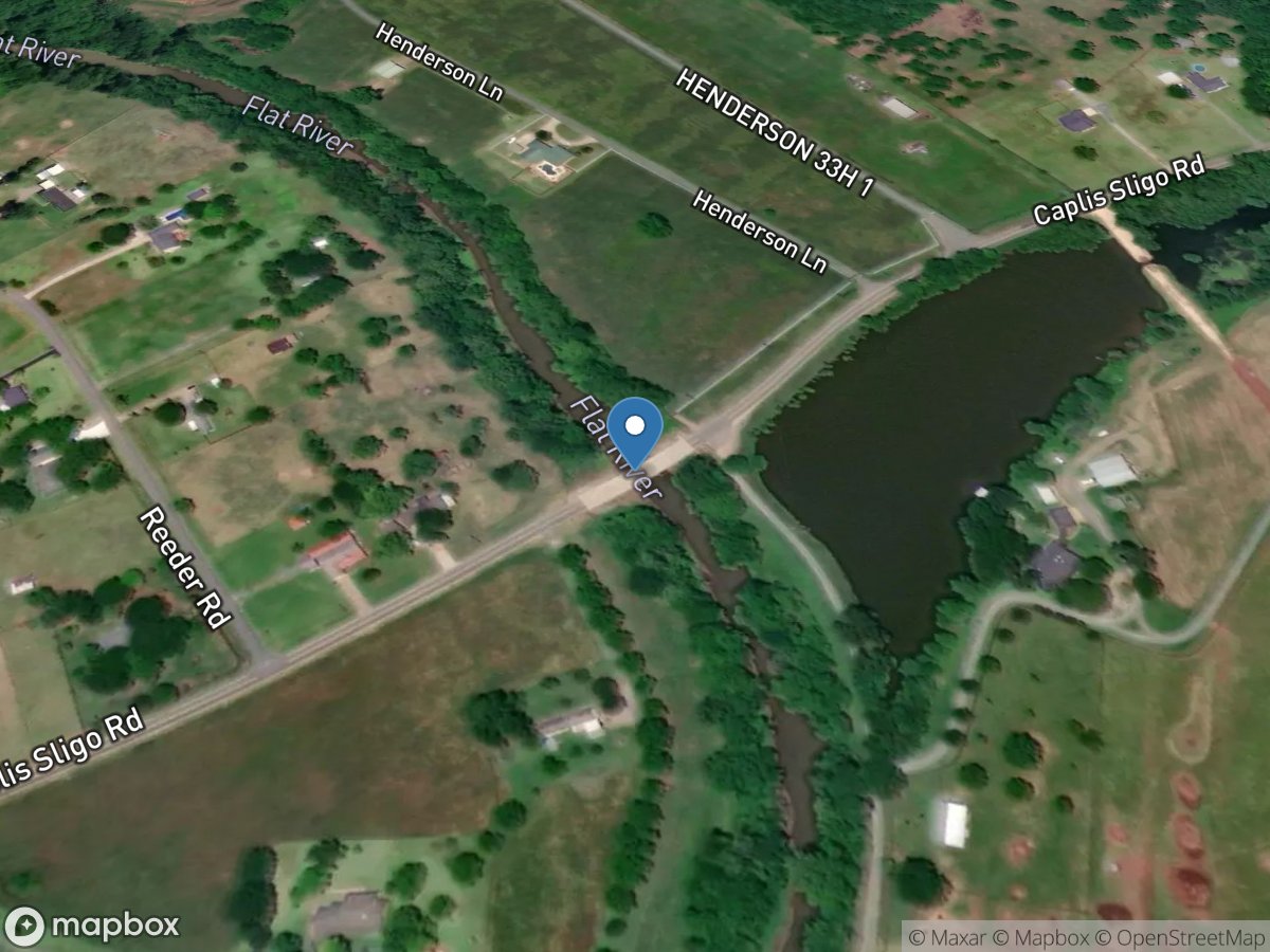 Flat River east of Caplis, LA location