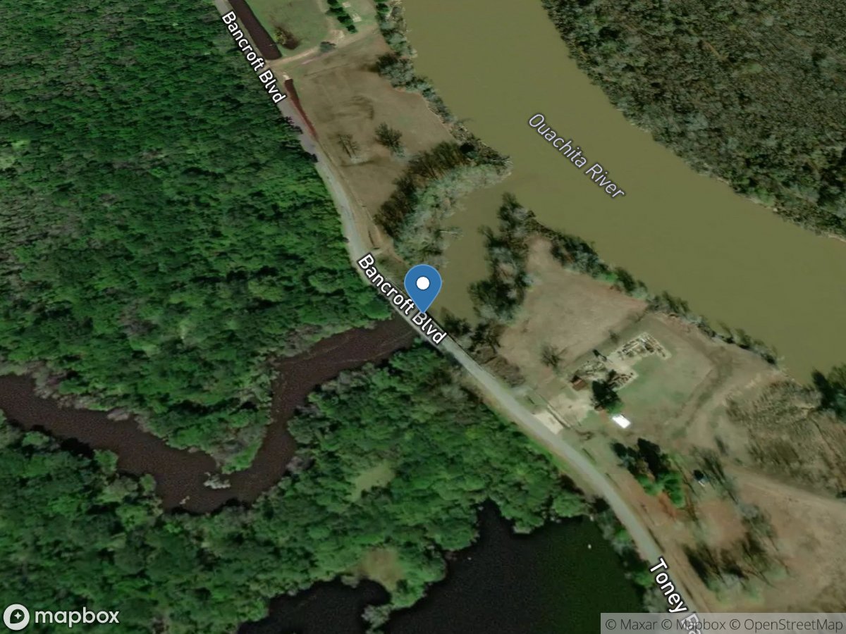 Slough Bayou at Bancroft Boulevard at West Monroe, La location