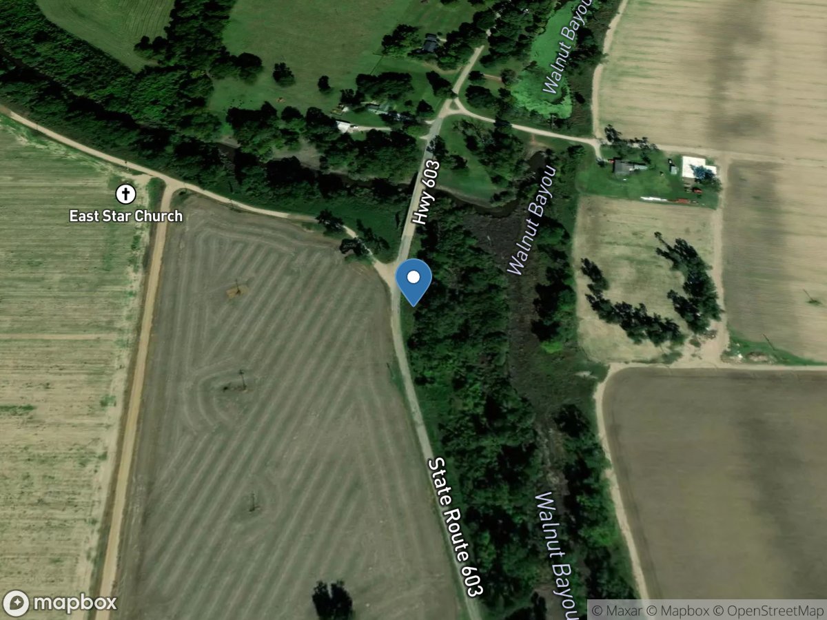 Roundaway Bayou near Tallulah, La. location