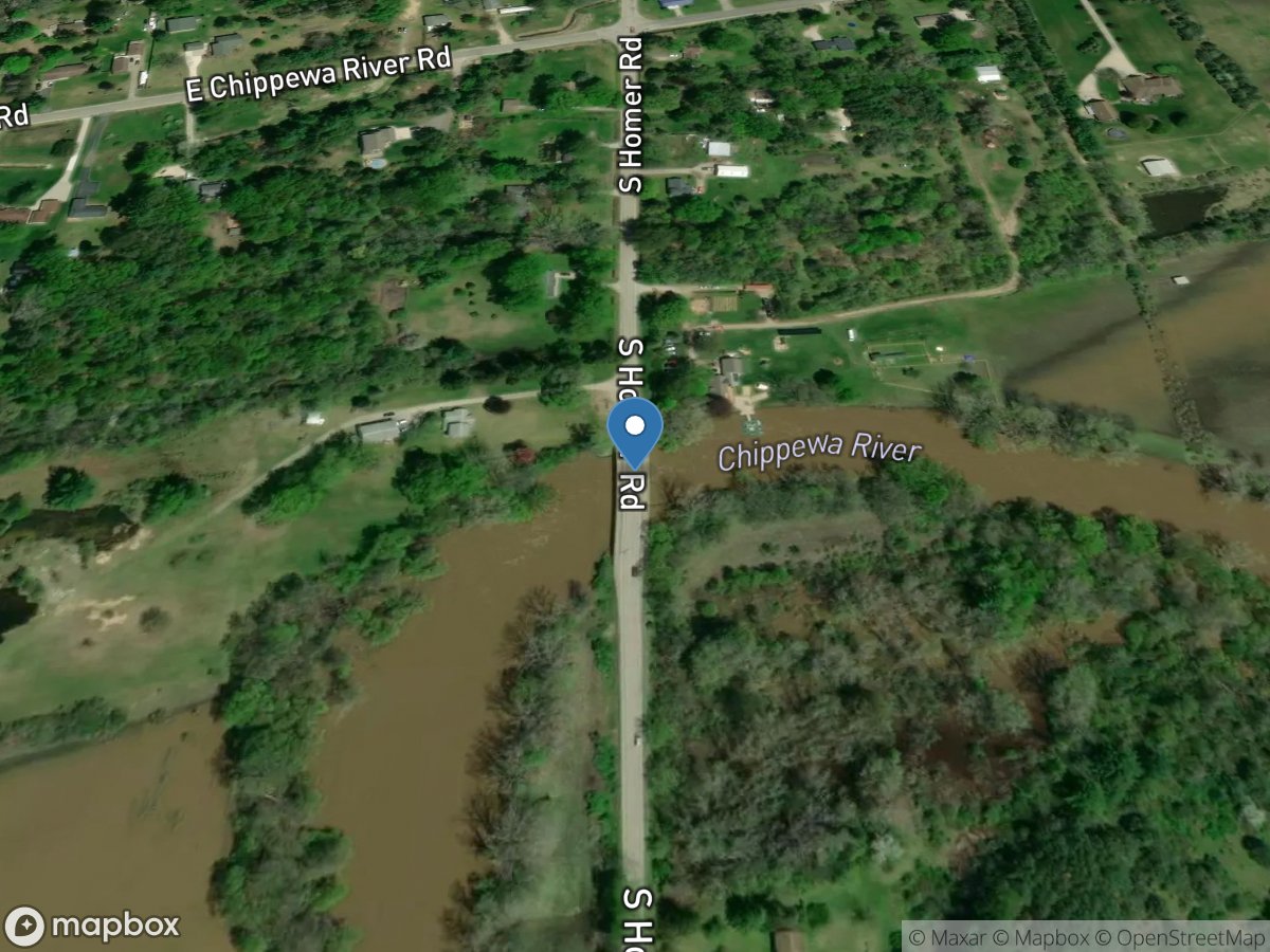 Chippewa River at South Homer Road near Midland location
