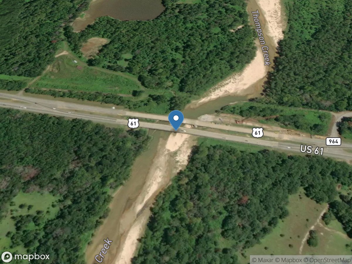 Thompson Creek near Starhill, LA location