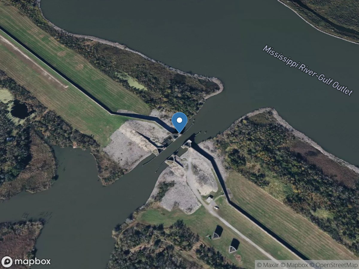 Bayou Dupre Sector Gate near Violet, LA location