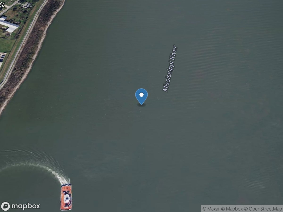 Mississippi River at Belle Chasse, LA location