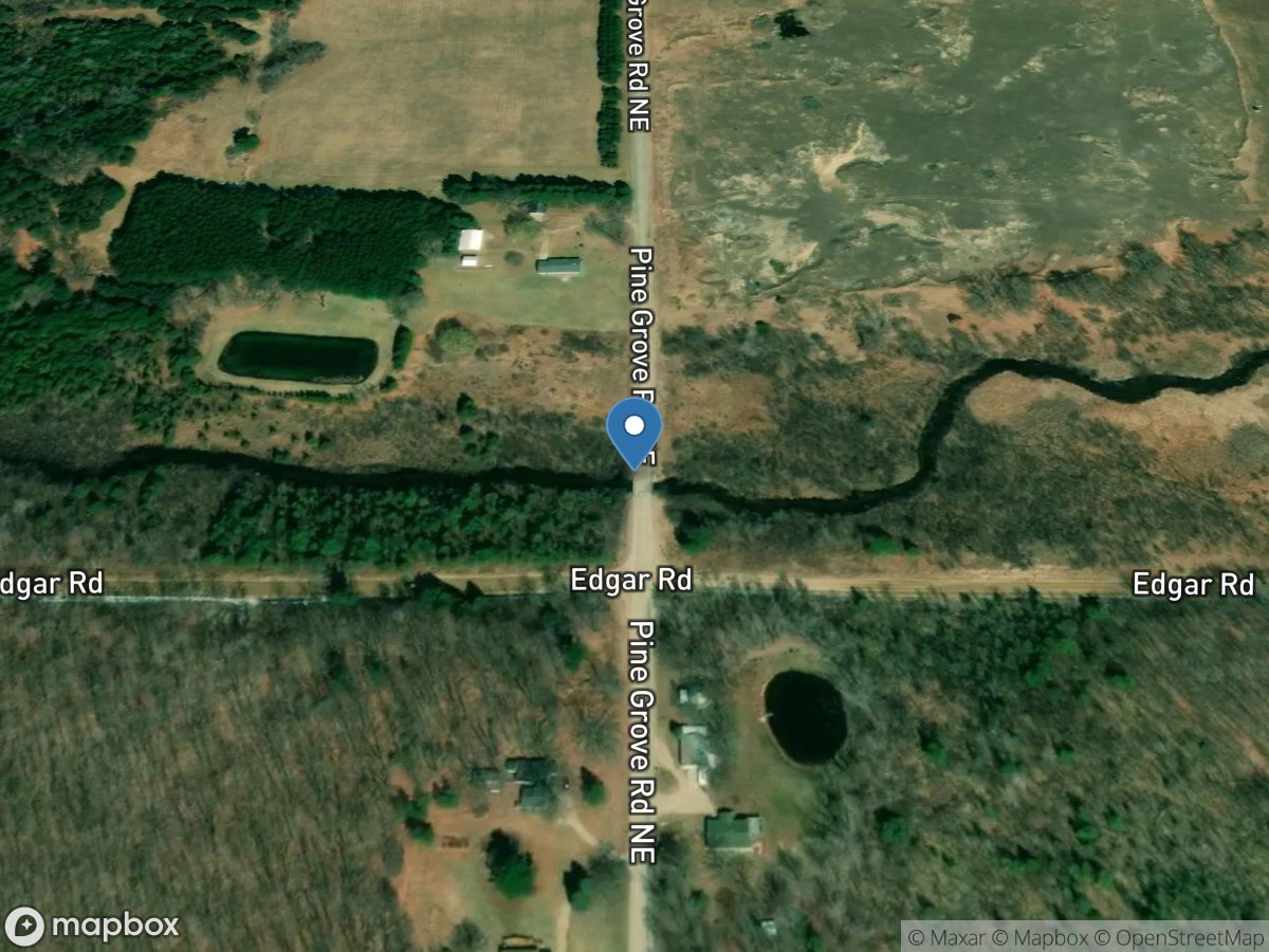 Wolf Creek at Pine Grove Road near Vestaburg, MI location