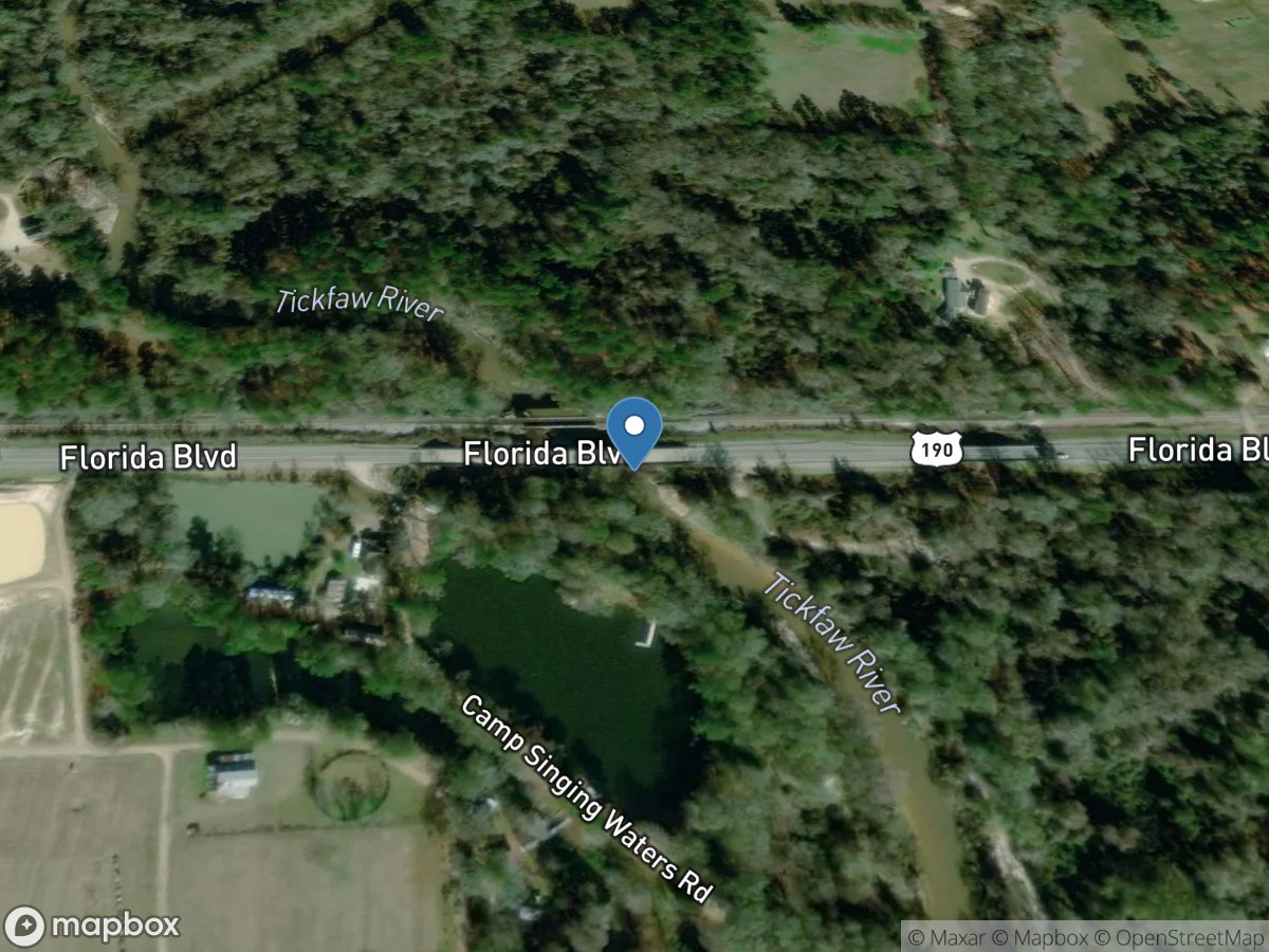 Tickfaw River at Holden, LA location