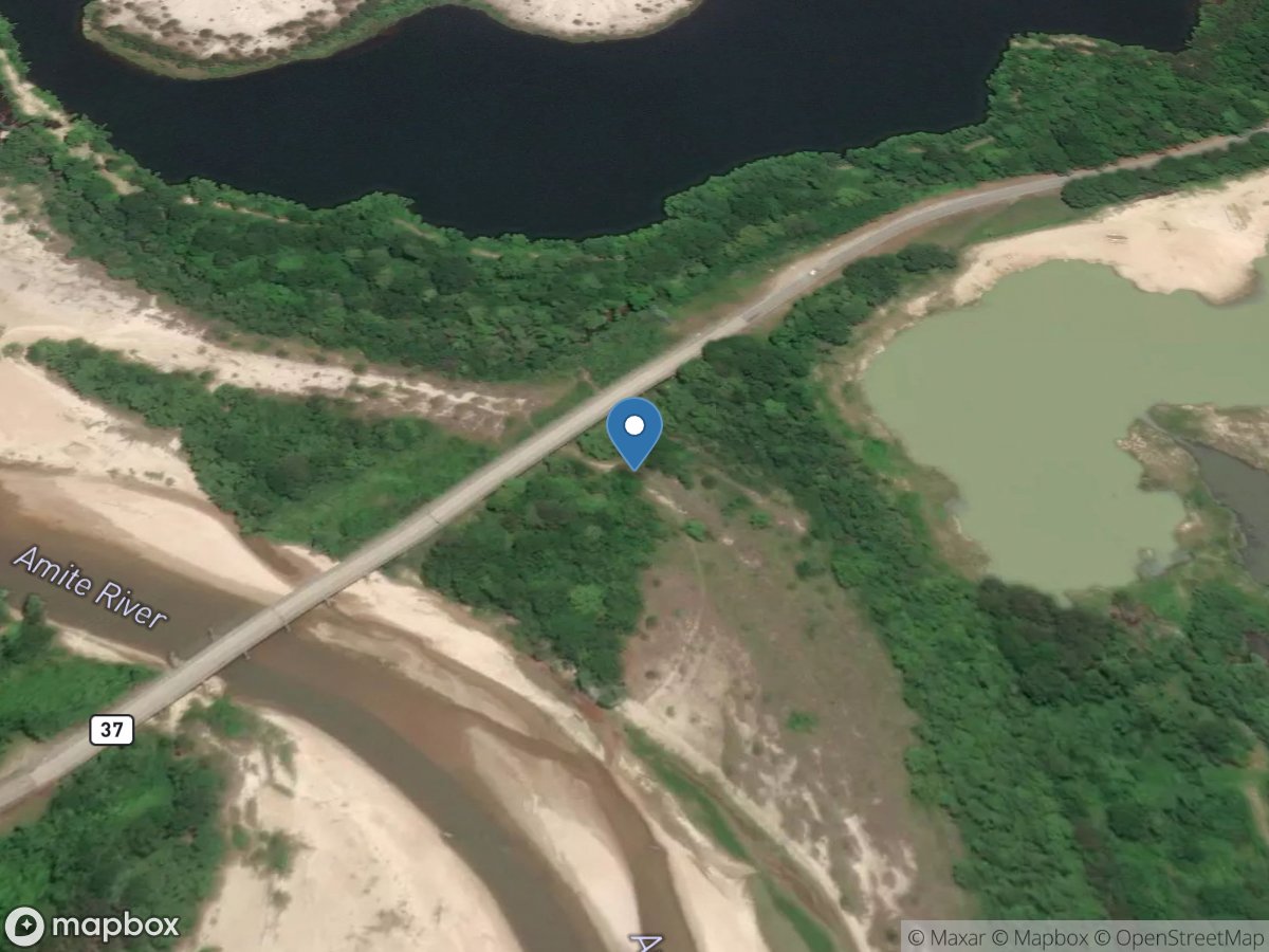 Amite River at Grangeville, LA location