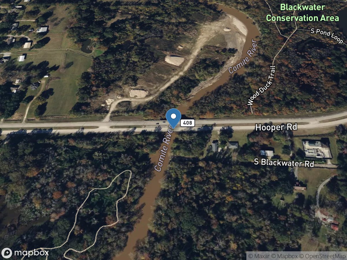 Comite River at Hooper Road near Baton Rouge, LA location