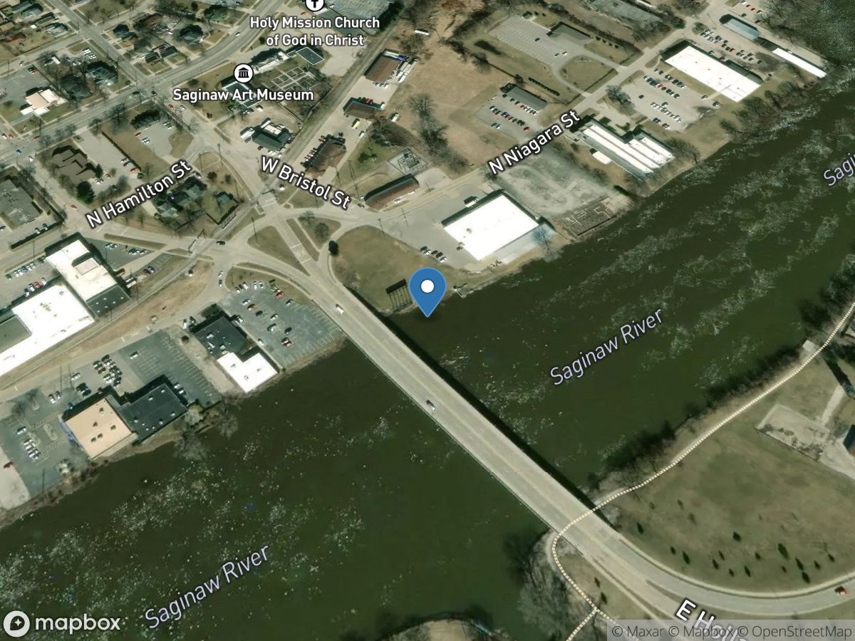 Saginaw River at Holland Avenue at Saginaw, MI location