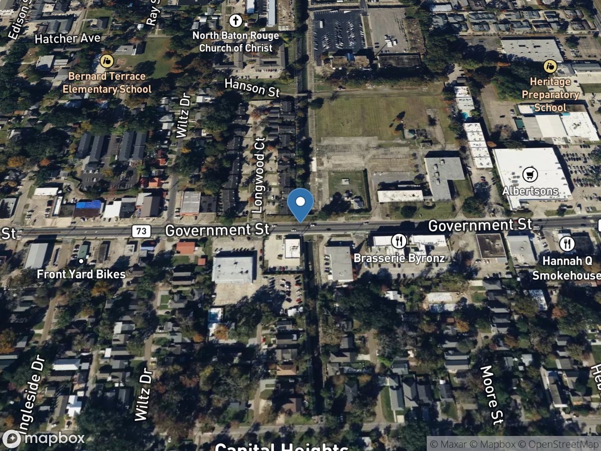 Ward Creek at Government St at Baton Rouge, LA location