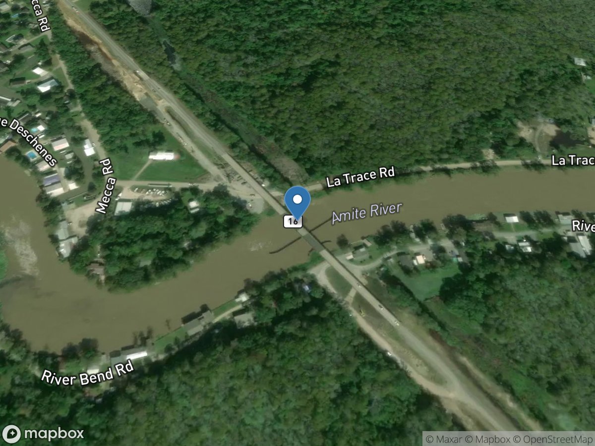 Amite River near French Settlement, LA location