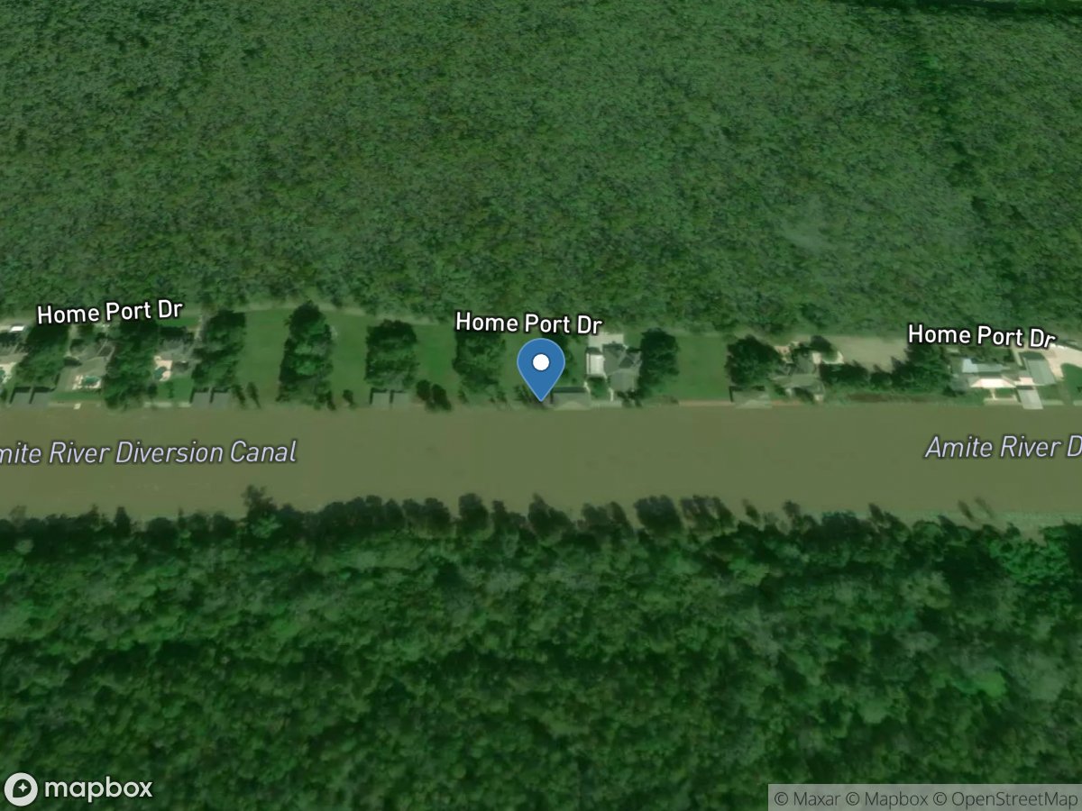 Amite River Diversion south of Whitehall, LA location