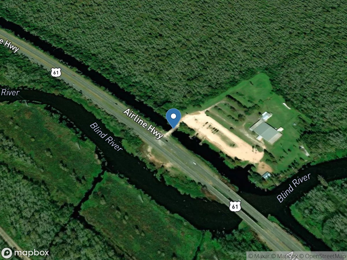 Airline Canal at Blind River near Gramercy, LA location