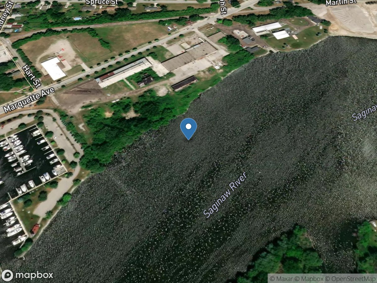 Saginaw River at Bay City, MI location