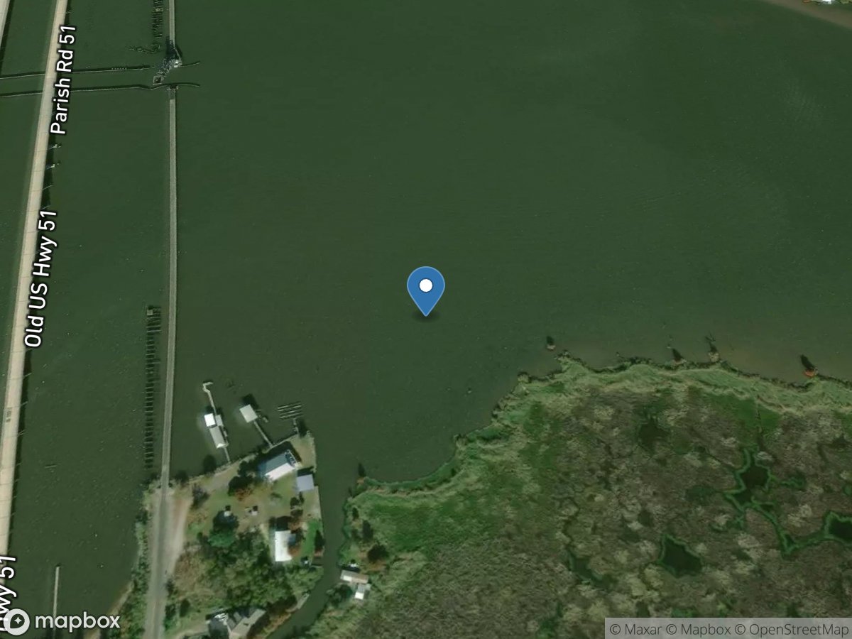 Pass Manchac nr. Lake Maurepas, LA location