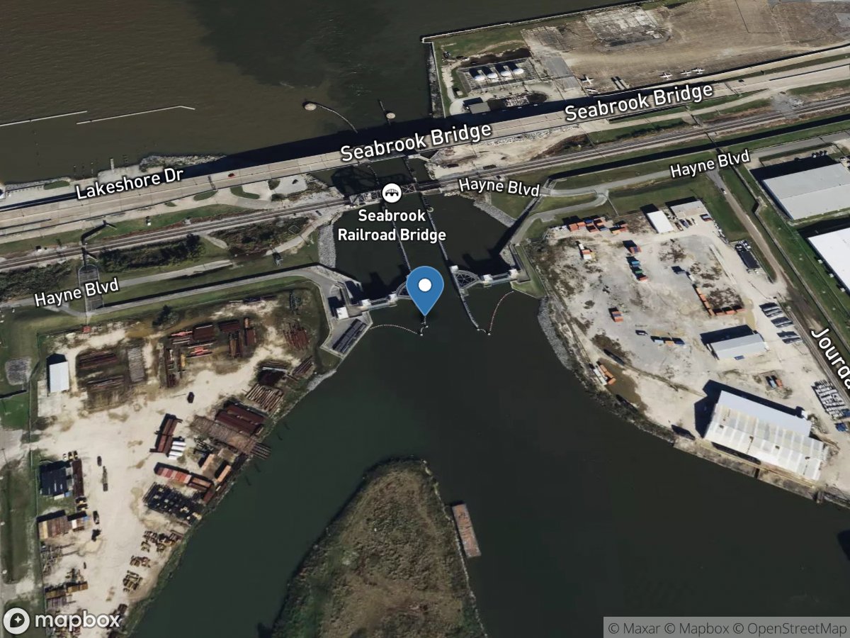 Inner Harbor Navigation Canal near Seabrook bridge location